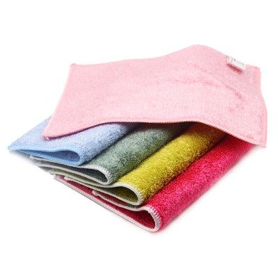 2017 newest anti-bacterial bamboo fiber dish cleaning cloth