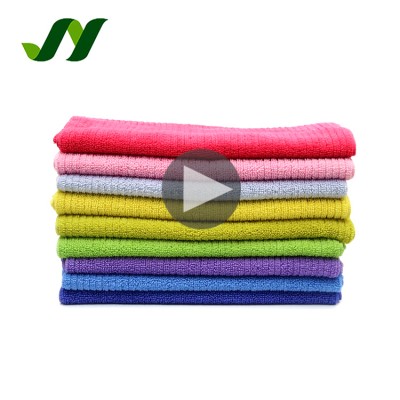 5% Off Colorful Striated Wholesale Microfiber Glass Cleaning Micro Fiber Cleaning Cloth